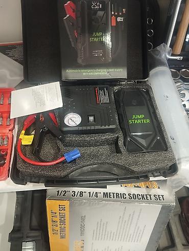 teker aparat: Avtomobil üçün Jump Starter dəsti – hava kompressorlu Məhsulun — 1