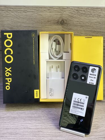 Poco: Poco X6 Pro 5G, Б/у, 256 ГБ, цвет - Серый, 2 SIM