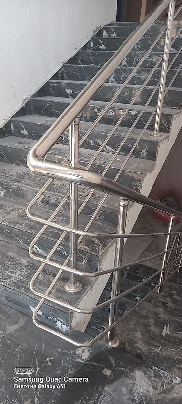 Готовые перила: Готовые перила, Материал: Нержавеющая сталь, Для лестницы — 3