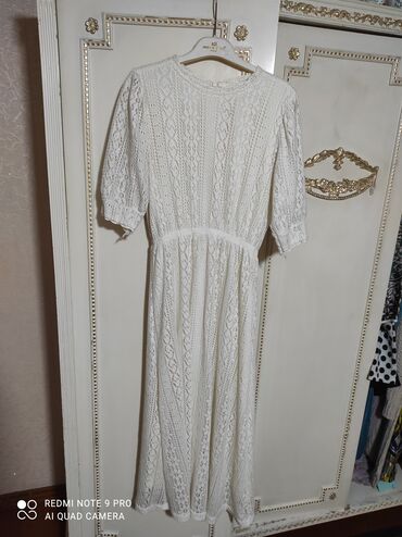 платье большие размеры: M (EU 38), цвет - Белый
