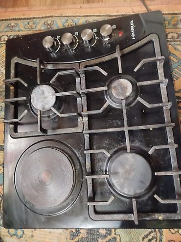 metbex sobalari: Qaz-elektrik qarışıq plitə (quraşdırılan) - 3 qaz ocağı + 1 — 1