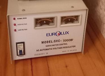 guzgulər ev: EUROLUX SVC-5000W – AC Avtomatik Gərginlik Tənzimləyicisi - Tip — 1