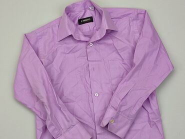 bluzka z długim rękawem na siłownię: Koszula 9 lat, stan - Bardzo dobry, wzór - Jednolity kolor, kolor - Fioletowy