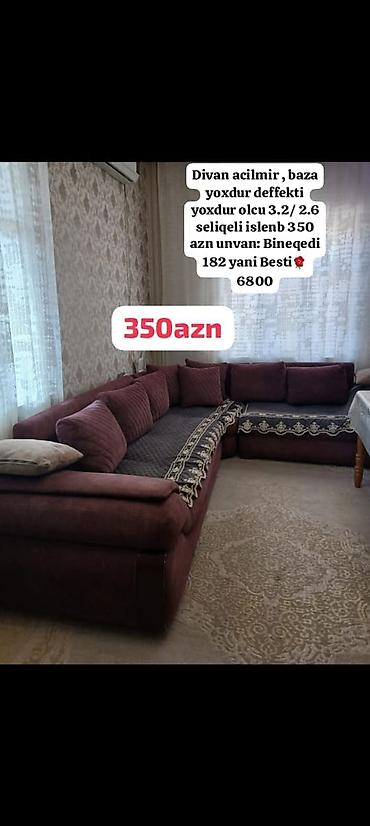 Divan acilmir baza yoxdur deffekti yoxdur olcu 3.2/ 2.6 seliqeli lalafo.az -da Divan acilmir baza yoxdur deffekti yoxdur olcu 3.2/ 2.6 seliqeli