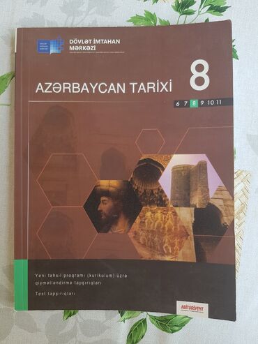 Kitablar, jurnallar, CD, DVD: Azərbaycan tarixi 8 ci sinif test kitabı profilə keçid edib başka