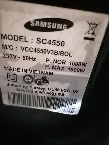 fiksna: Usisivač SAMSUNG do 1800w bez kese ispravan. Dobar 
 Mirjevo — 6