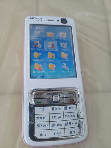 nokia telefon: Nokia N73, rəng - Boz, Düyməli