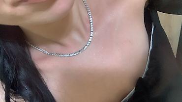 caryino sat: Swarovski ogrlica – klasični teniska dizajn - Materijal: metalni — 1