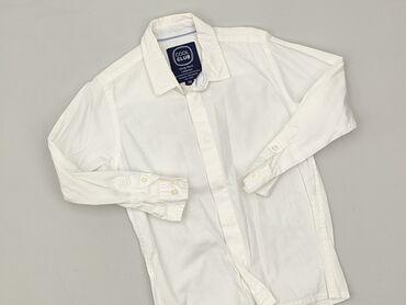 obcisłe spodenki z wysokim stanem: Shirt 5-6 years, condition - Perfect, pattern - Monochromatic, color - White