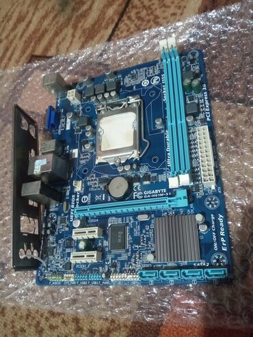 Материнские платы: Материнская плата, Б/у, Gigabyte, LGA1155, Для ПК