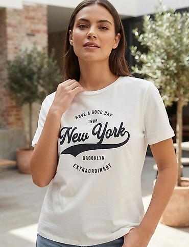 Ženska majica kratkih rukava sa printom “New York – Brooklyn –