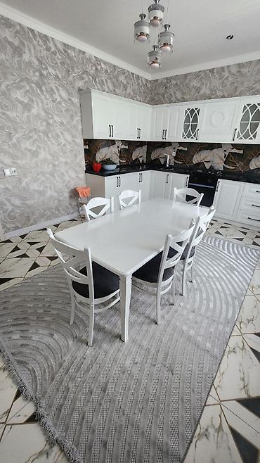 mdf panel: Qonaq otağı üçün, Yeni, Açılmayan, Dördbucaq masa, 6 stul — 5