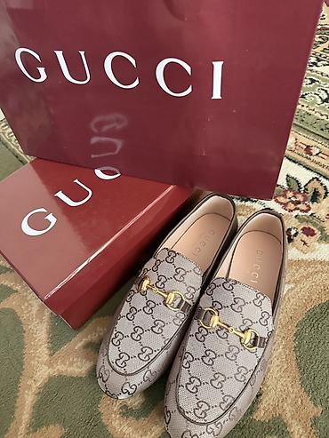 Женская обувь: Лоферы, 37, Gucci, Новый, цвет - Бежевый, Самовывоз — 2