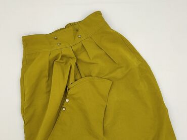 spódnice marszczona w pasie: Material trousers for women, size S (EU 36)