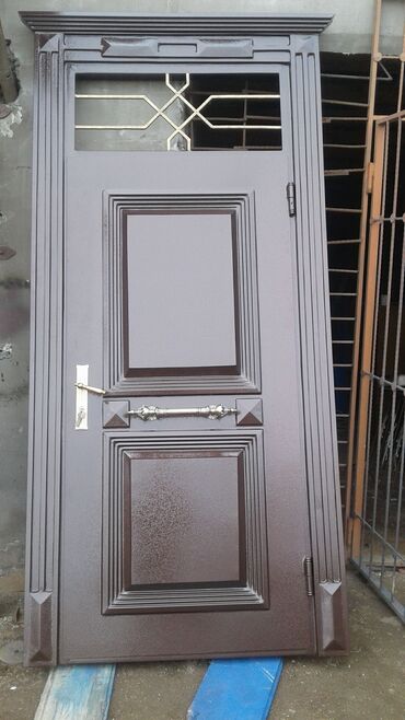 Giriş qapıları: Məhsul: Dəmir giriş qapıları (klassik dizayn) - Material: qalın — 3