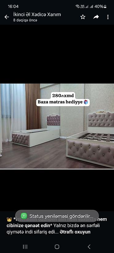 matras sifarisi: 👑 **İstehsalin ozunden alin hem vaxtinza hem cibinize qənaət edin** — 3