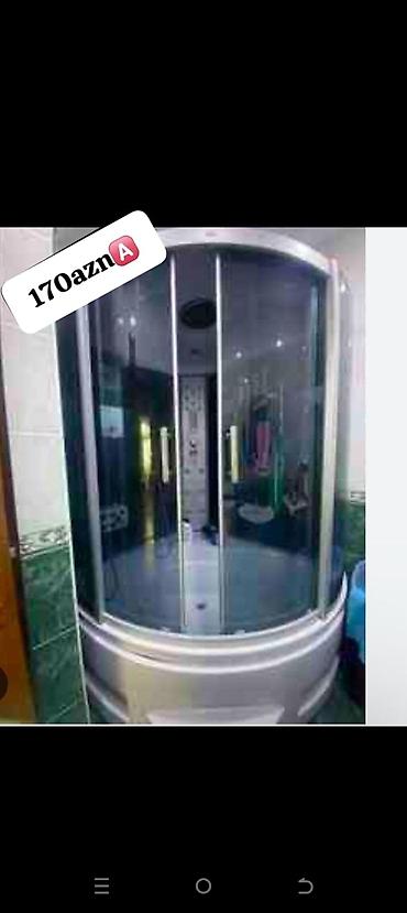 eca hamam aksesuarlari: Hidromassajlı duş kabinası - Yarım dairəvi forma, sürüşkən şüşə — 1