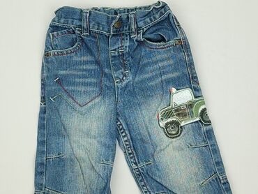legginsy dżinsowe dla dzieci: Spodnie jeansowe, Next, 12-18 m, stan - Dobry