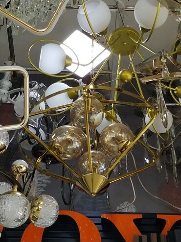 yağış işıq: Çılçıraq, 10 və daha çox lampa, Metal