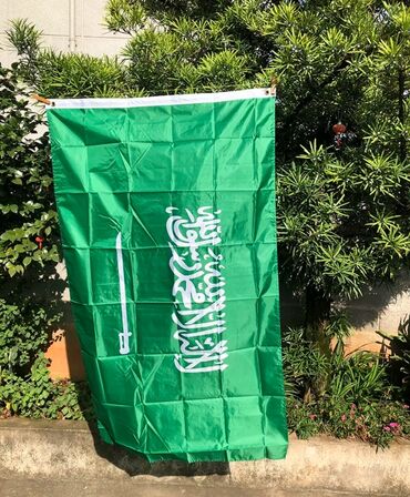 Другие предметы коллекционирования: Флаг Саудовской Аравии.Новый. Двусторонний