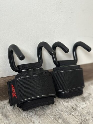 перчатки без пальцев: Новые крюки для тяги/стрепы для зала - Пара силовых крюков для