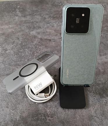 камера 4к: Xiaomi, 14, Б/у, 256 ГБ, цвет - Зеленый, 2 SIM — 1