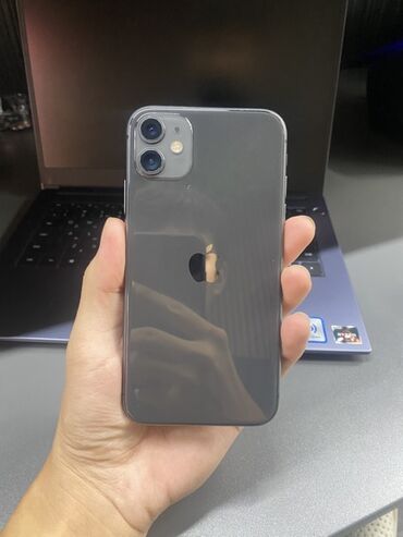айфон 12 pro цена бишкек: IPhone 11, Колдонулган, 64 ГБ, Кара, Куту, 74 %