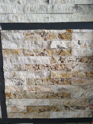 гибкий камень в баку: Təbii dekorativ daş panel – divar üzlüyü - Material: təbii daş (daş