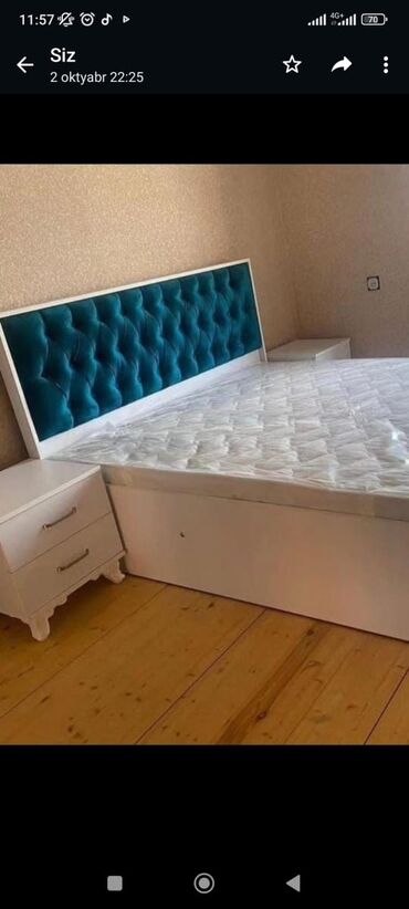 Çarpayılar: Yeni, İkinəfərlik çarpayı, Bazasız, Matras ilə, Siyirməsiz, Azərbaycan — 19