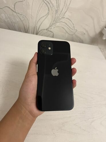 iphone 12 купить бу: IPhone 12, Колдонулган, 128 ГБ, Кара, Куту