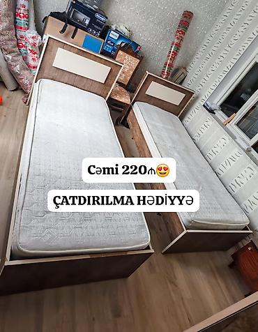 çarpayı işlənmiş: Carpayı Cütü 220 manat çatdırılma pulsuz matras var gunəşli
Zeyno♥️ z — 1