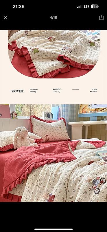 bed sheets: Комплект постельного белья с одеялом, наволочками и простыней. - — 2