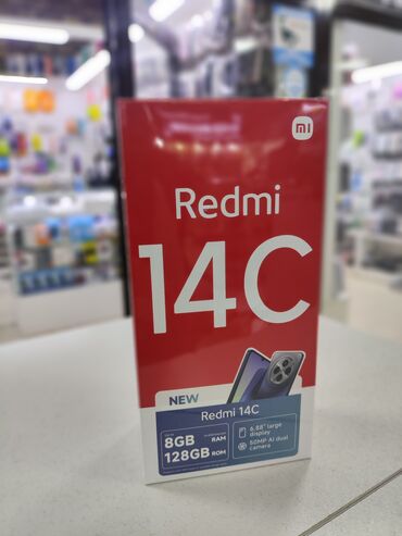 художественный планшет для рисования: Redmi, Redmi 14C, Жаңы, 128 ГБ, түсү - Кара, 2 SIM