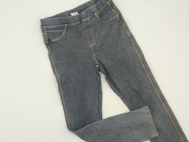 spodnie czarny jeans: Spodnie jeansowe, Zara, 8 lat, 122/128, stan - Dobry