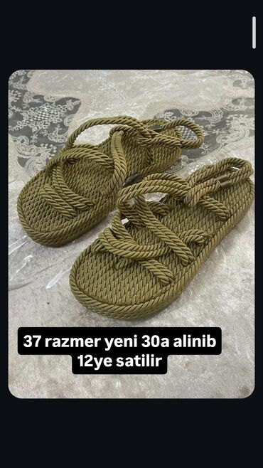Basanoşka və səndəllər: Ölçü: 37, Yeni