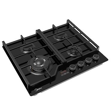 wok: Газовая печь, Midea, Новый, Встраиваемая, цвет - Черный, Полная оплата — 4