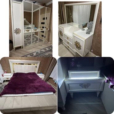 Yataq otağı dəstləri: Yataq desti Dest 1800₼ satilir .4500₼ alinib .teze kimidir .Unvan
