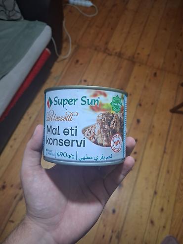 Super Sun mal əti konservi – 490 q - Növ: dana/ mal əti konservi