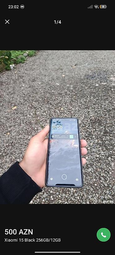 meta quest 3s qiymeti: Xiaomi 15, 256 GB, rəng - Qara, 
 Barmaq izi — 3