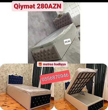 usaq carpayi: Oğlan və qız üçün, Yeni, Çarpayı, Bazalı, Matras ilə, Siyirməsiz — 2