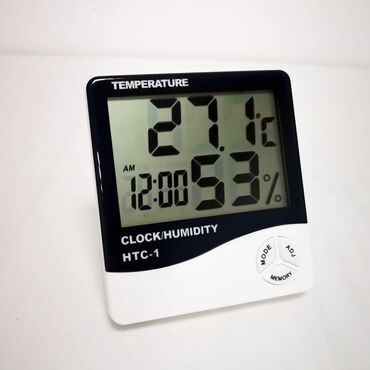 temperatur ölçən cihazlar: Termometr istilik və nəmişlik ölçən Model; HTC1 Termometr Otaq