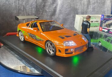 Avtomobil modelləri: Коллекционная модель Toyota Supra A80 Orange 1995 Jada Toys Art — 12