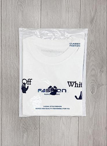 тг секс: Мужская футболка, L, XL, Off-White, Новый, цвет - Черный, Платная доставка — 3