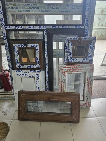 Plastik pəncərələr: İkiqat şüşə paketi Plastik pəncərə, Еni: 200 sm, Uzunluğu: 160 sm — 26