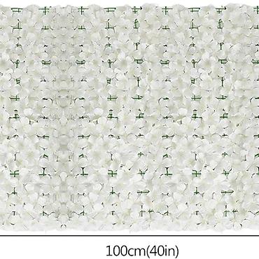 Baštenska dekoracija: Dekorativna ograda od veštačkog cveća 3x1m ? Ulepšajte svoju terasu — 5