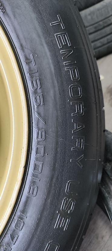 докатка 18: Колеса в сборе 165 / 80 / R 18, Всесезонная, Б/у, Запаска, Легковые, Железные, отверстий - 5 — 2