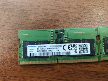 operativ yaddaş: Operativ yaddaş (RAM) Samsung, 8 GB, > 4000 Mhz, DDR5, Noutbuk üçün, Yeni