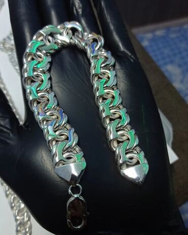Серебряные цепочки: Серебряные Браслеты Ручная работа Ювелирное украшение Ручная — 54