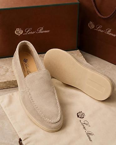 mavi mokasinlər: Loro Piana Summer Walk mokasinləri - Material: Zərif süet (üst — 7