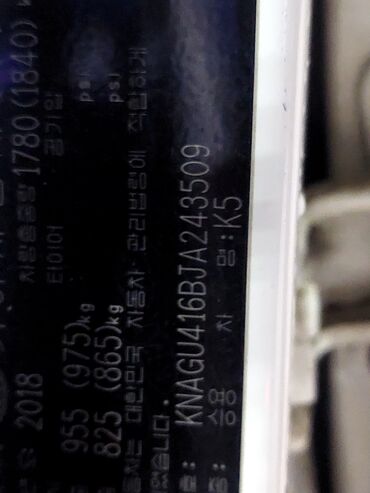 Kia: Kia K5: 2018 г., 2 л, Автомат, Газ, Седан — 10